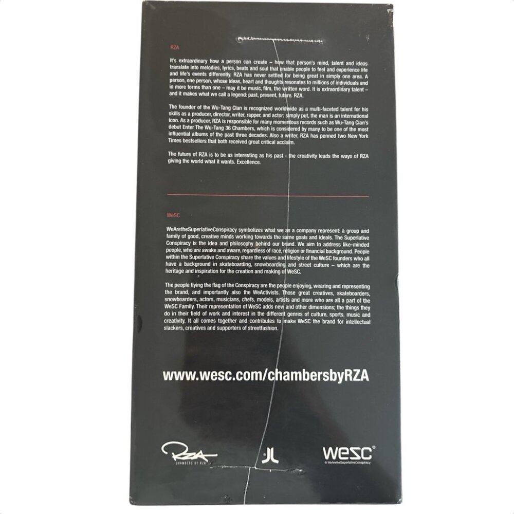 Chambers by RZA x WeSC Street Headphones Black/Red NIB 🎶 Collector Tech - RARE‎ - Picture 4 of 5